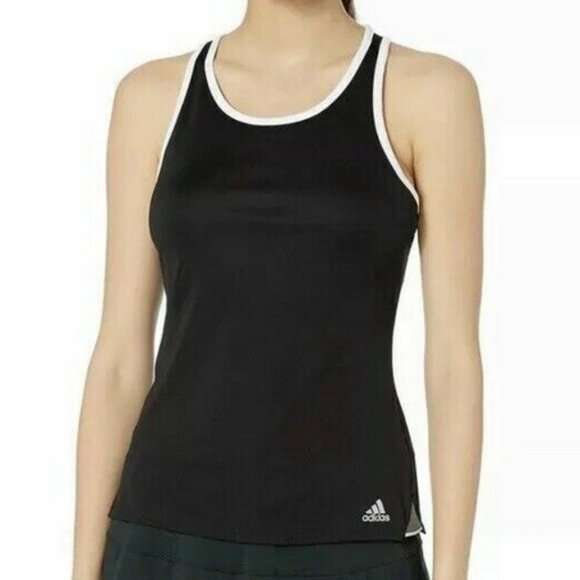 Women's Adidas Club Tank Black & White DUO952 Large L - Picture 8 of 12